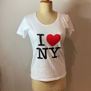 I ❤️ NY Graphic T-Shirt | White | Ladies Large